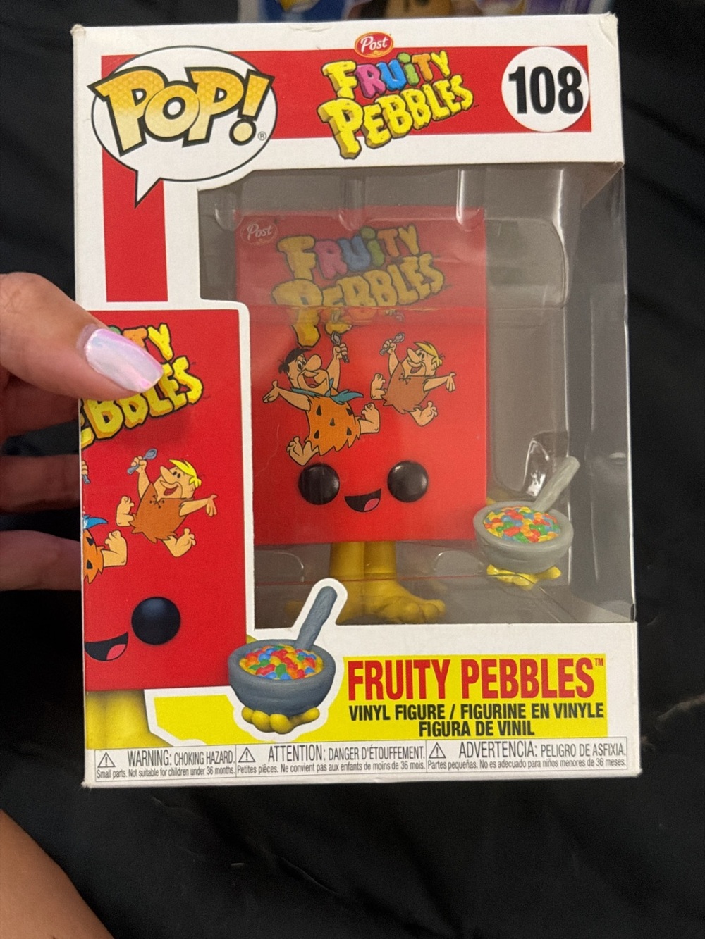 Funko Fruity Pebbles Red Vinyl Pop! Figure with Colorful Cereal Bowl